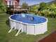 Gre Atlantis Oval 610x375x132cm - Oberirdischer Stahlpool