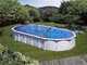 Gre Haiti Oval 800x470x132cm - Aufstellpool - Mit unterirdischen St&auml;ben