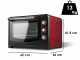 Girmi FE60 - Minibackofen mit Umluftfunktion und Drehspie&szlig; 60 lt 2000W
