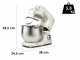 Girmi Gastronomo Plus IM5001- Knetmaschine - Edelstahlbeh&auml;lter 8 l