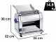 Imperia New Restaurant Professional Ruvida - Elektro Nudelmaschine aus Edelstahl 160 W