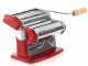 Imperia iPasta T.2/6,5 mm Rot - Manuelle Nudelmaschine aus Edelstahl