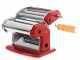 Imperia iPasta T.2/6,5 mm Rot - Manuelle Nudelmaschine au&szlig; Edelstahl