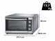 Ariete Bon Cuisine 560 - Minibackofen mit Drehspie&szlig; - 56lt 2200W