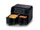 Ariete 4623 Airy Fryer Dual - Hei&szlig;luftfritteuse mit Doppelkorb und digitaler Anzeige