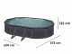 Gre Kea Ovale 610x375x120cm - Stahlwandpool