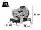 Berkel Red Line 250 mattschwarz - Profi Aufschnittmaschine mit Stahlklinge 250 mm