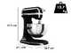 KitchenAid Heavy Duty 5KSM55SXX-EOB Onyx Schwarz - Spiralkneter