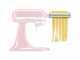 KitchenAid 5KSMPRA - 3-teiliges Set - Nudelaufsatz und Teigroller