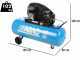 Abac EXT A39B 200 CM3 - Luftkompressor mit Riemenantrieb - 230V - 200 Liter