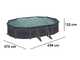 Gre Granada Ovale 610x375x132cm - Stahlwandpool