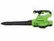 Greenworks GD48BVII - Akku-Laubsauger &amp; Laubbl&auml;ser - 48V - SOLO - OHNE AKKU und LADEGER&Auml;T