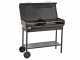 Seven Italy Vulcano Big - Holzkohlegrill aus Schmiedeeisen - 2x 47,5x37cm