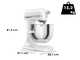 KitchenAid Heavy Duty 5KSM70JPX-EWH Wei&szlig; &ndash; K&uuml;chenmaschine mit Sch&uuml;sselheber