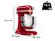 KitchenAid Heavy Duty 5KSM70JPX-EER Rot &ndash; K&uuml;chenmaschine mit Sch&uuml;sselheber
