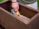Holz- und Kohlegrill Super Flipper aus Cortenstahl