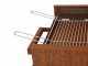 Holz- und Kohlegrill Super Flipper aus Cortenstahl