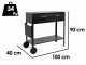 Seven Italy Polifemo Big - Holzkohlegrill aus schwerem Eisen - 2x 47,5x37cm