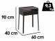 Seven Italy Stella Eco Medium - Holzkohlegrill aus hochwertigem Eisen - 57,5x37cm