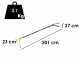 Lisam Swing 36V - Elektrischer Batterie-Olivenr&uuml;ttler- Teleskopstange - Batterie 36V 30Ah