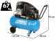 Abac EXP A39B 90 CM3 - 230 V-Kompressor mit Riemenantrieb - 90 L