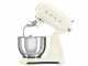 SMEG Full Color Creme - K&uuml;chenmaschine - Edelstahlsch&uuml;ssel 4,8 Liter