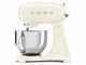 SMEG Full Color Creme - K&uuml;chenmaschine - Edelstahlsch&uuml;ssel 4,8 Liter