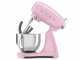 SMEG Full Color Pink - K&uuml;chenmaschine - Edelstahlsch&uuml;ssel 4,8 Liter