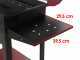 Seven Italy Eliseo Medium - Kohlegrill mit Grillrost - 57,5x37cm