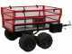 GeoTech-Pro E-Truck 600 - Batteriebetriebene Schubkarre mit Anh&auml;nger - Akku 48V 15Ah