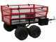 GeoTech-Pro E-Truck 600 - Batteriebetriebene Schubkarre mit Anh&auml;nger - Akku 48V 15Ah