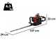 Blue Bird HT 261 - Benzin-Heckenschere mit 61 cm Klinge - 25,4 ccm