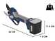 Bullmach ARTEMIS 45 - Elektrische Gartenschere auf Verl&auml;ngerungsstange 150-210 cm - 2x 21.6V 4Ah