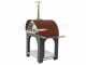 AgriEuro Cibus Red - Holzbackofen f&uuml;r drau&szlig;en - 4 Pizzen
