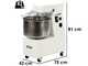 Mixer 2000 T-2G - Spiral-Knetmaschine - 16 kg dreiphasig mit 2 Geschwindigkeiten