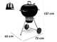 Weber Master Touch GBS E-5750 BLK - Holzkohlegrill - Durchmesser Grill 57cm