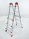 Gierre Peppina AL020DS - 2x8 Trittstufen, 4,70 m - Teleskopleiter aus Aluminium