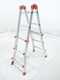 Gierre Peppina AL020DS - 2x8 Trittstufen, 4,70 m - Teleskopleiter aus Aluminium