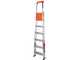 Gierre Stabila AL730DS - 6 Stufen, 1,96 m - Aluminium-Stehleiter