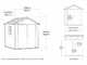Keter Newton plus 757/775 - Gartenhaus - mit Fenstern - 230x223.8x246 cm