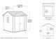 Keter Newton plus 757/775 - Gartenhaus - mit Fenstern - 230x223.8x246 cm