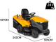 Stiga Estate 7122 W - Benzin Rasentraktor - Motor ST 700