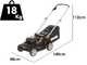 Worx Nitro WG745E - Akku-Rasenm&auml;her - 2x20V/4Ah - Schnittbreite 41cm