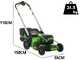 Greenworks GD60LM51SPK4 - Akku-Rasenm&auml;her mit Radantrieb - 60V/4Ah - Schnittbreite 51 cm