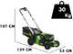 Greenworks GD60LM46SPK4 - Akku-Rasenm&auml;her selbstangetrieben - 60V/4Ah - Taglio 46 cm