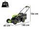 Greenworks GD48LM46SPIIK4 - Akku-Rasenm&auml;her selbstangetrieben - 48V/4Ah - Schnittbreite 46 cm
