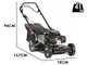 Marina Systems 4-MAXI 52 SH - 4-in-1 - Rasenm&auml;her mit Benzinmotor 4x4 - Honda GCVX 200 Motor