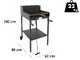 Cruccolini Fuocone Oliveto - Handgefertigter Eisen-Holzkohlegrill f&uuml;r Holz und Kohle