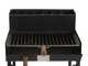 Cruccolini Fuocone Oliveto - Handgefertigter Eisen-Holzkohlegrill f&uuml;r Holz und Kohle