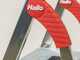 Hailo L60, 5 Stufen, 1,68 m &ndash; Aluminium-Trittleiter mit St&auml;nder &ndash; Ultraleicht